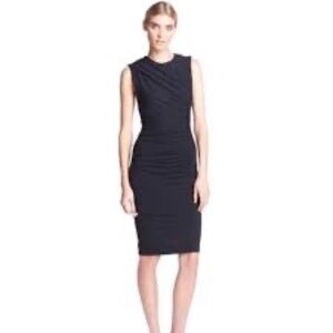T by Alexander Wang Pique Ruched Jersey Dress